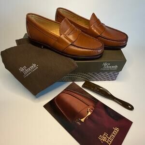 NIB Rancourt x Allen Edmonds Cameron Penny Loafer Brown Made in Maine 6.5 Wide E